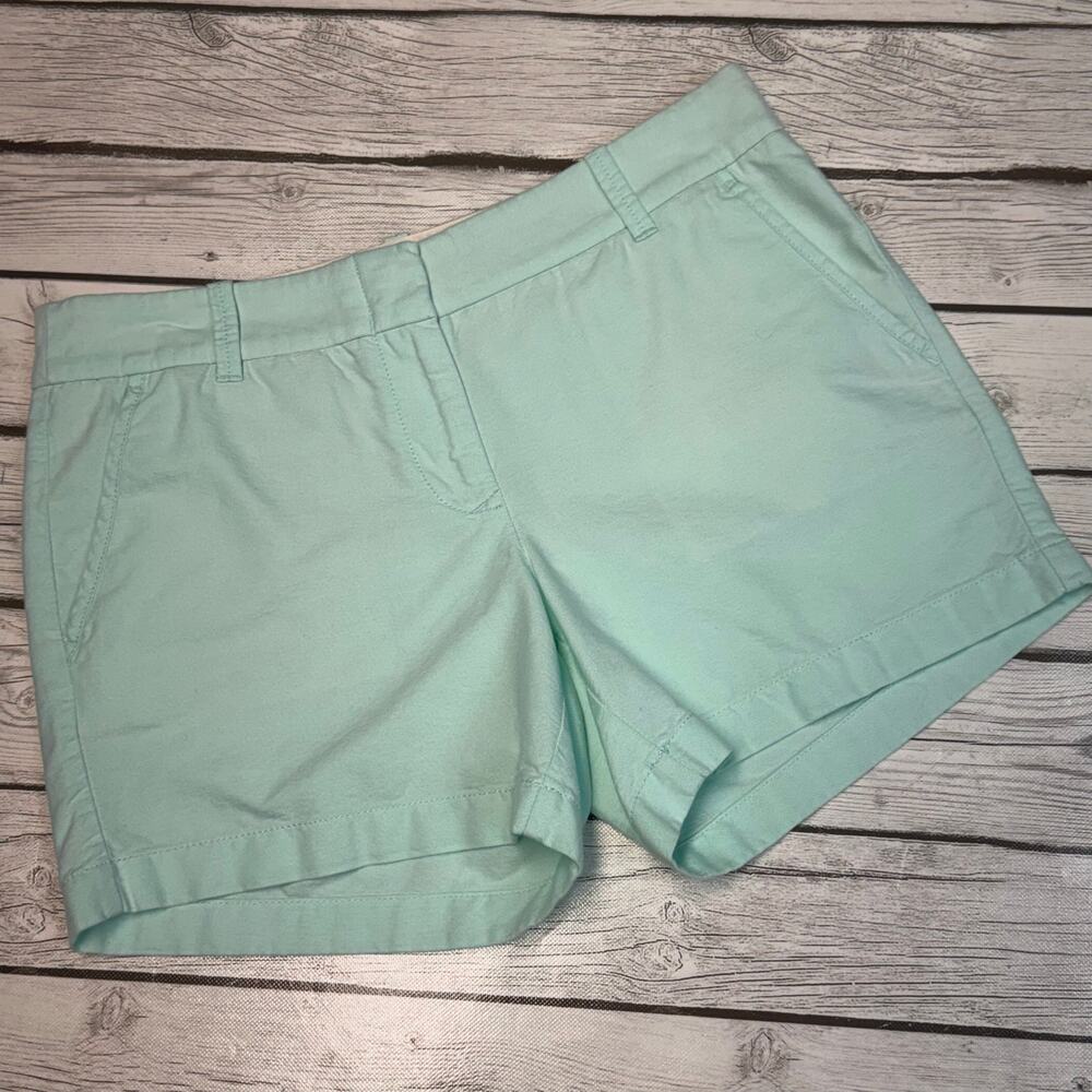 J.Crew Mid Rise Chino Mint Green Shorts Size 4